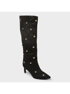 Women’s Justice Boots with Memory Foam Insole 10 – a New Day™ Jet Black